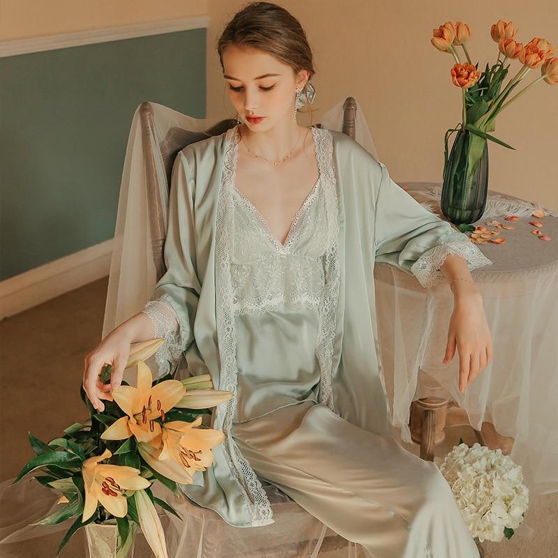 Orchid Pajamas Robe Set – Diosa Divina