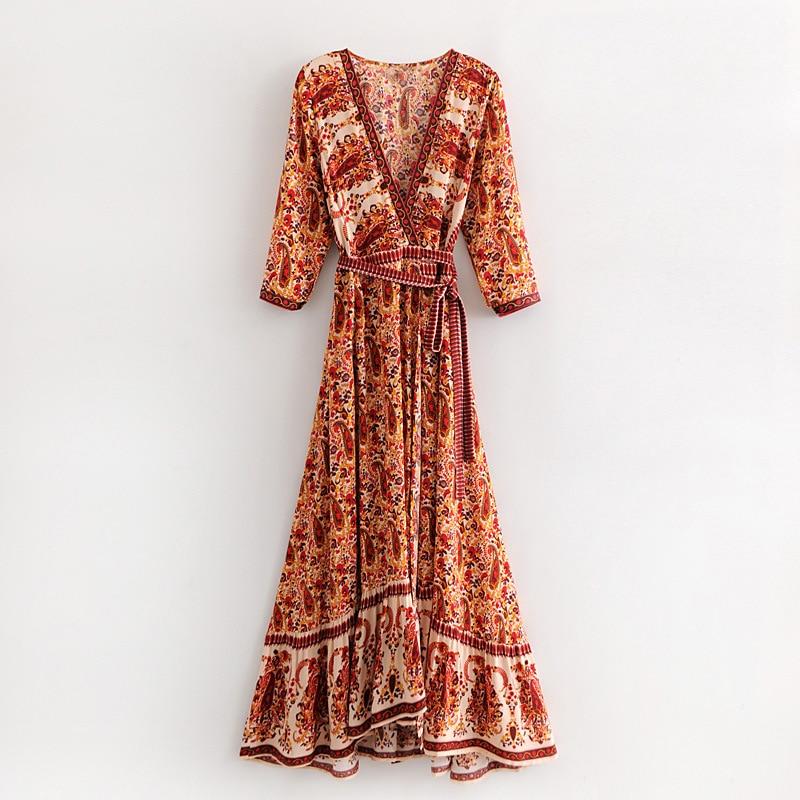 Majoris Elegant Batik Floral Maxi Dress Dresses TEELYNN Store 