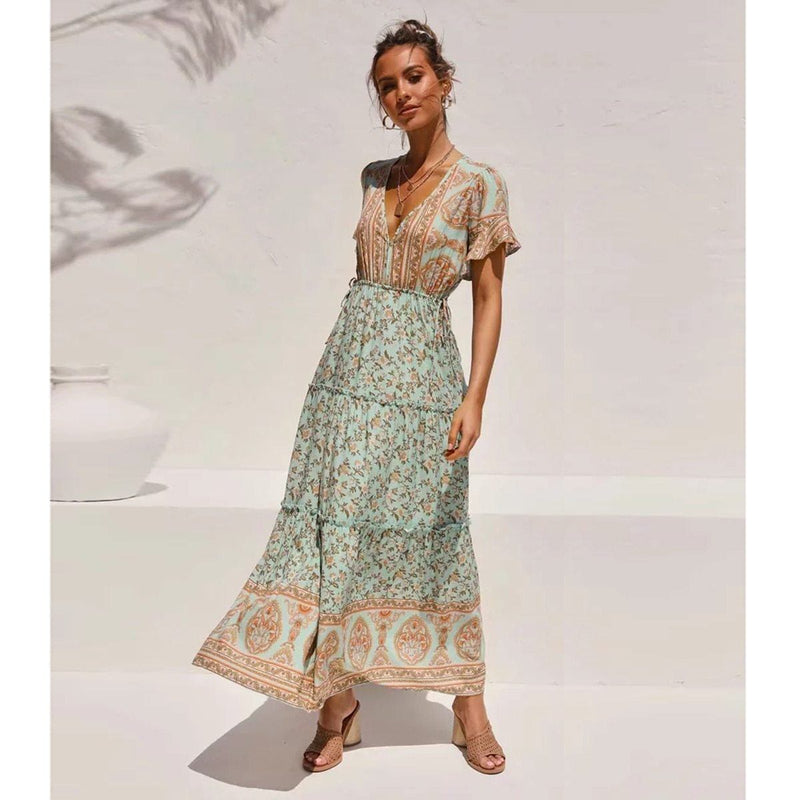 Pegasi Vintage Beauty Ruffle Dress Dresses JASTIE Official Store 
