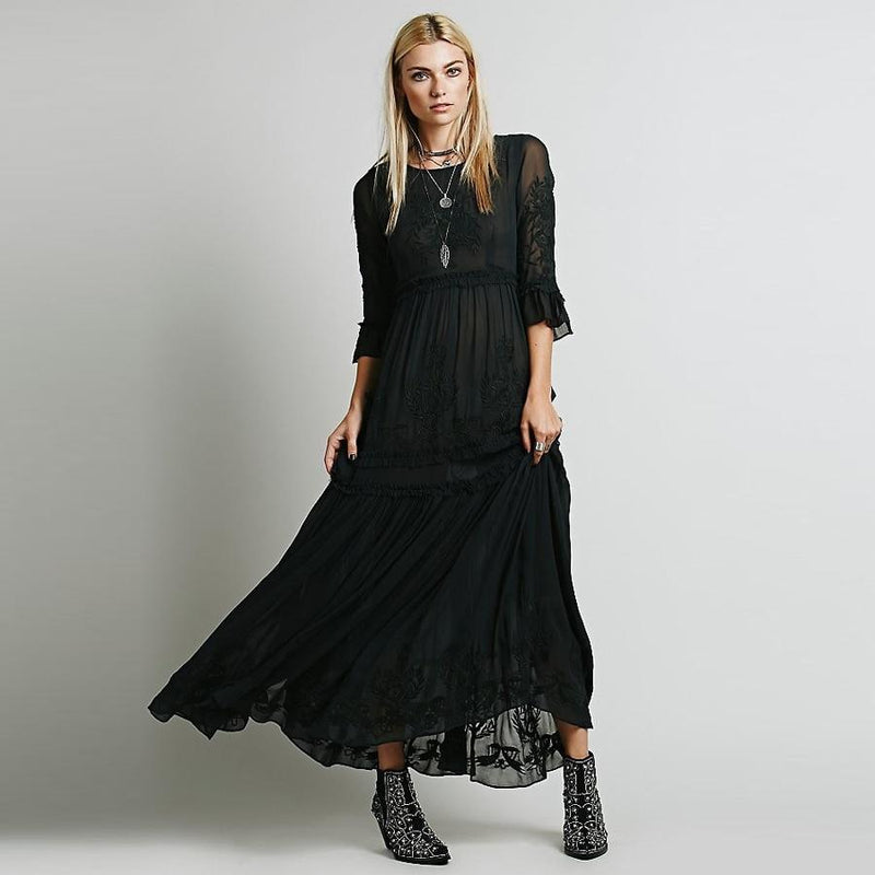 Bellona Wanderlust Dress Dresses TEELYNN Store Black S 