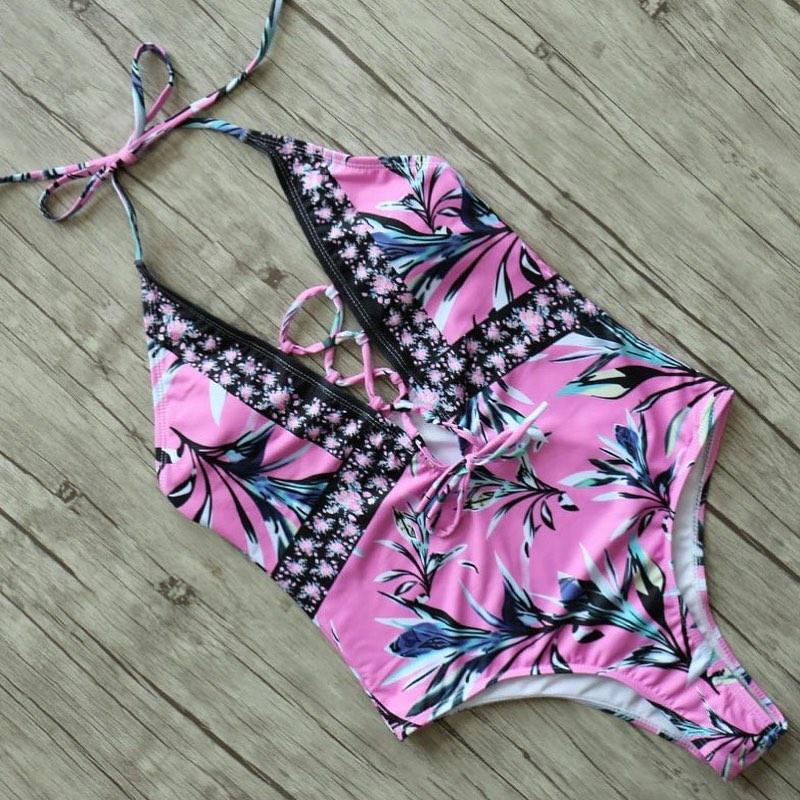 Avior Tropical Love Swimsuit Body Suits EDOLYNSA Official Store 