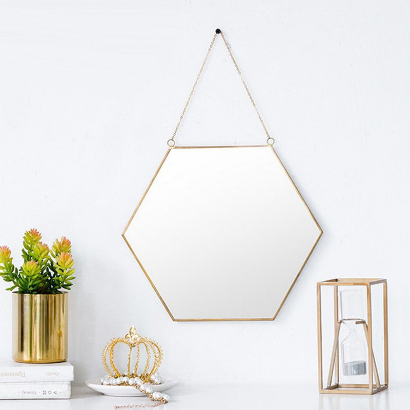 Wrough Iron Golden Frame Mirror V