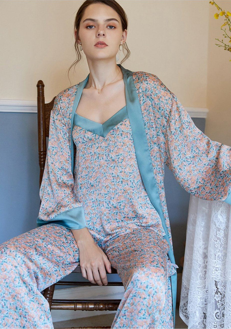 Violet Pajamas Robe Set