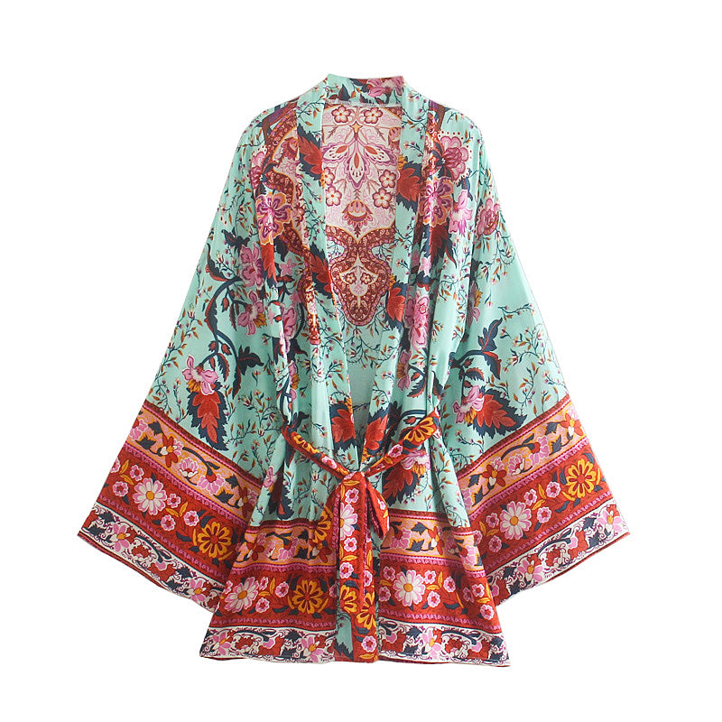 Julianne Ethnic Mini Kimono