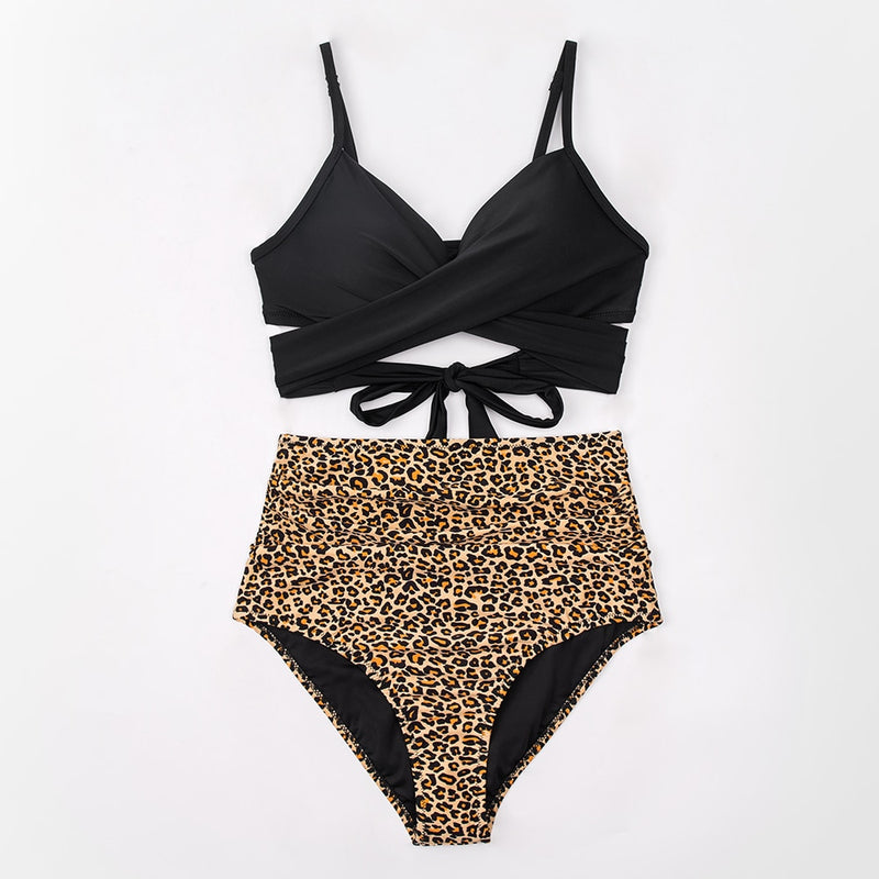 Seshat Black Leopard Bikini