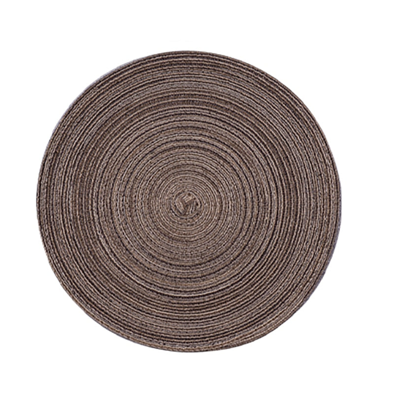 8/10/12 pcs Table placemats for table mat Ramie Insulation Pad Placemats